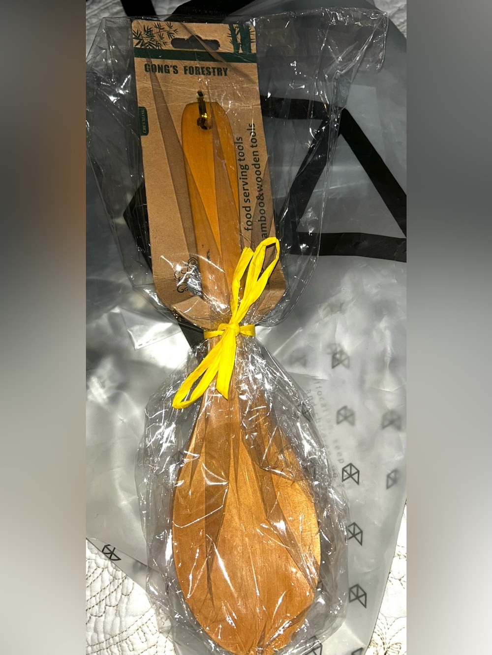 Bamboo Wooden Serving Spoon - Natural Bamboo